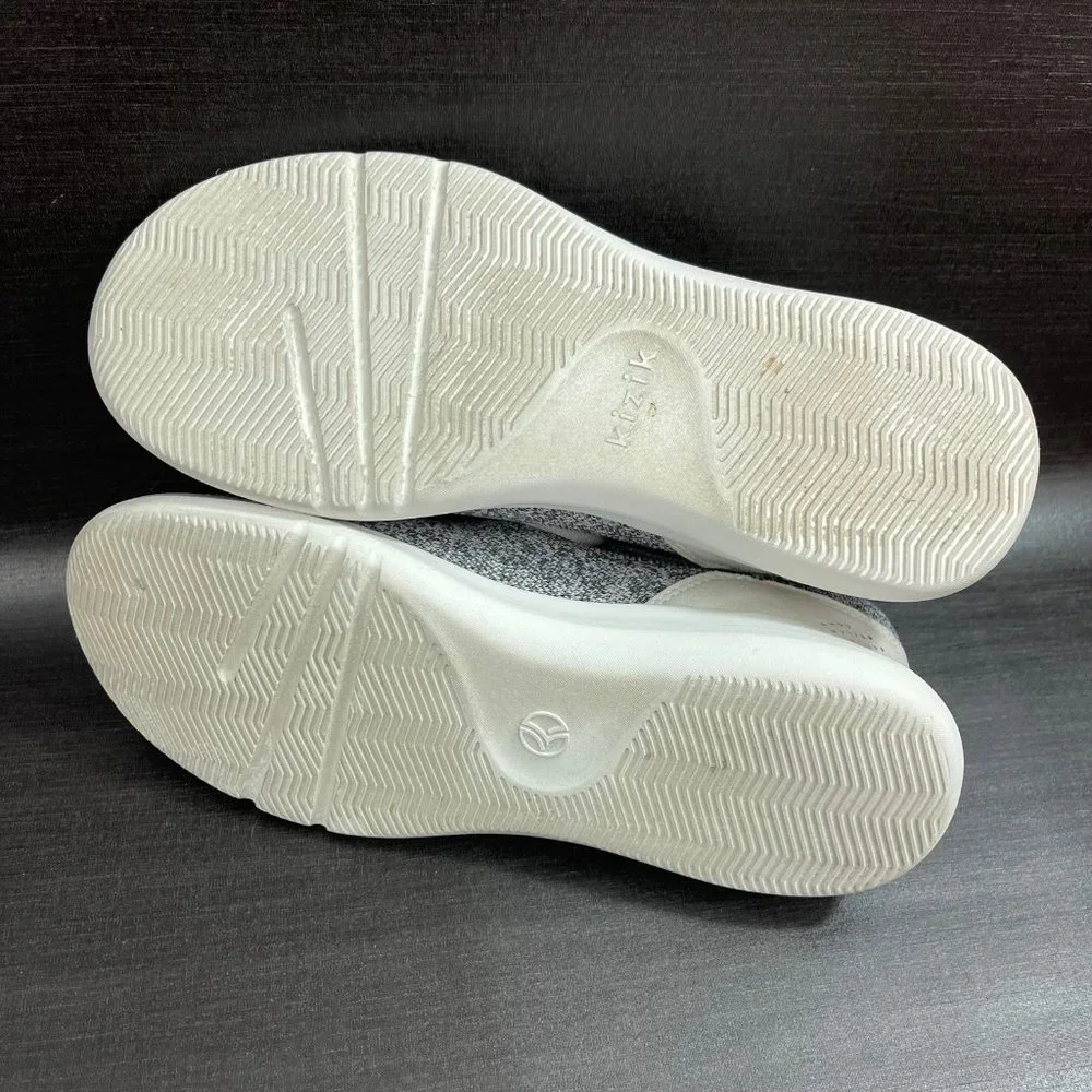 Kizik Madrid Eco Knit Women’s size 8.5 Heathered Grey Slip On Casual Shoes_9